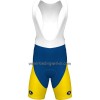 Set Fietsshirt + Korte Koersbroek 2023 Flanders Baloise Geel Blauw Wit